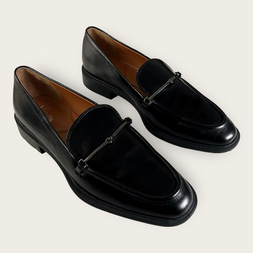 Franco Sarto Eda Leather Slip On Loafer Shoes